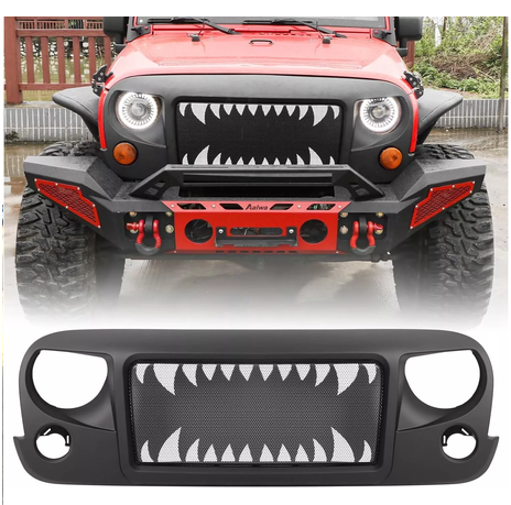 Jeep Wrangler Shark Grill 07-18