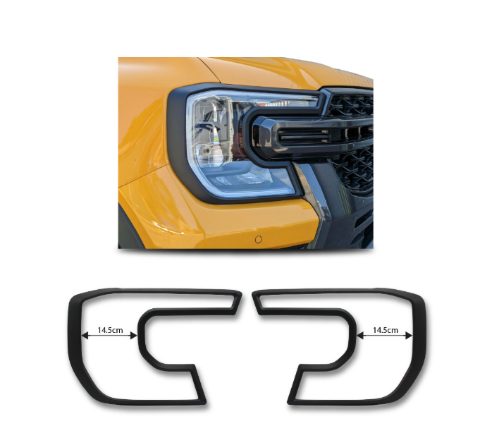 Ford Ranger Next Gen Headlight Trim T9 2023+ - Hi Spec
