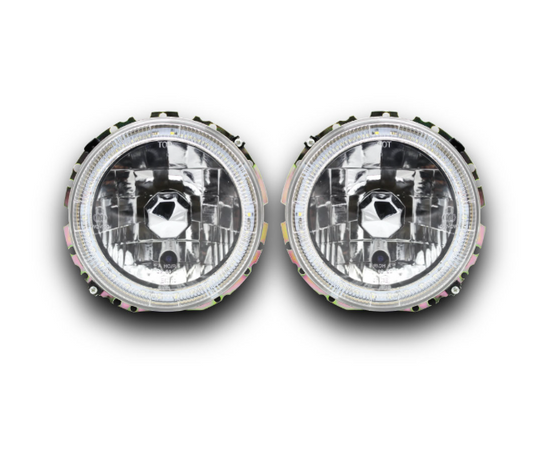 Golf 1 LED Crystal Outer Headlights Set