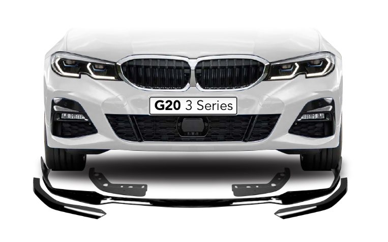 G20 M-Performance Gloss Black Front Lip - 3 Piece