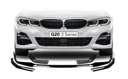 G20 M-Performance Gloss Black Front Lip - 3 Piece
