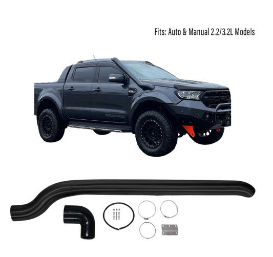 Ford Ranger H/D Steel Snorkel Set 2012-2022 - Black