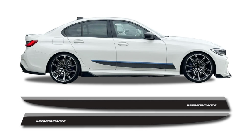 G20 M-Performance Side Decal Stickers Silver