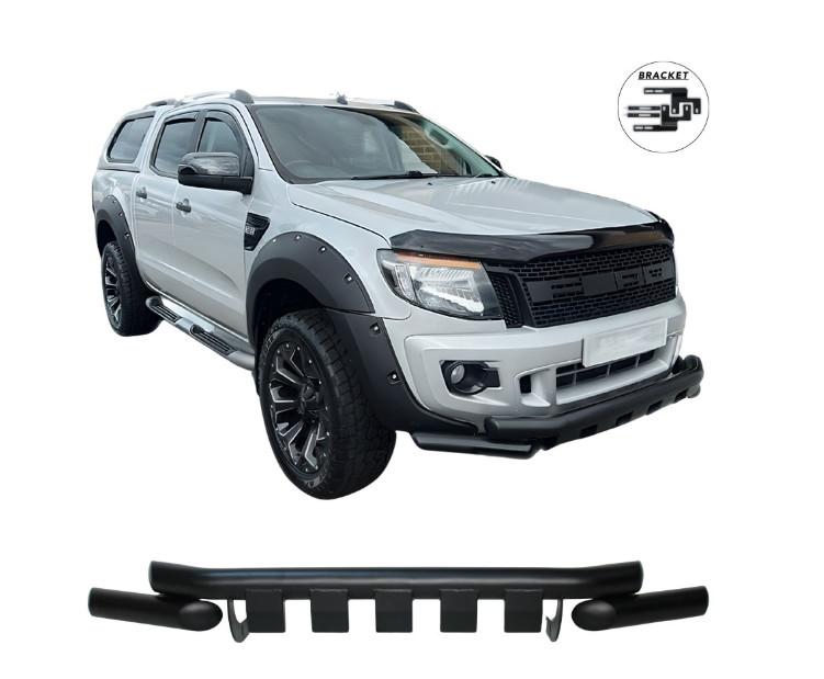 Ford Ranger Black Lower Nudge Bar 2012-2015