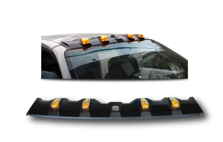 Ford Ranger Black Roof LED Spoiler 2012-2022