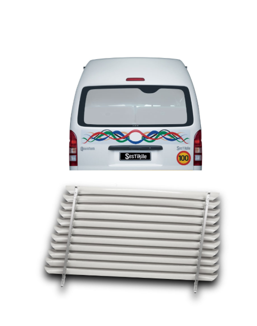 Toyota Quantum Rear Window Blinds - Silver