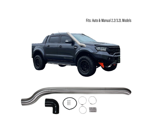 Ford Ranger H/D Steel Snorkel Set 2012-2022 - Silver