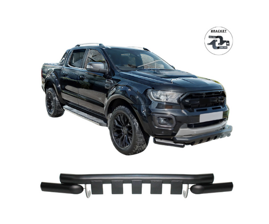 Ford Ranger Black Lower Nudge Bar 2018-2022