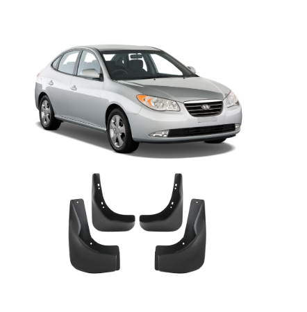 Hyundai Elantra 2008+ Mud Flaps Set 4 Piece