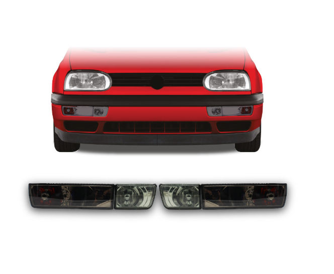 Golf 3 Smoked Fog Light Set