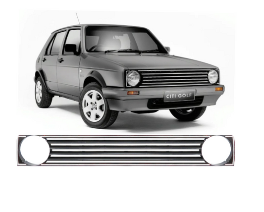 Golf 1 Front Grille - Silver Trim SH