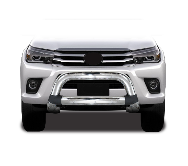 Toyota Hilux Chrome Nudge Bar 2016-2025 - 4 Inch