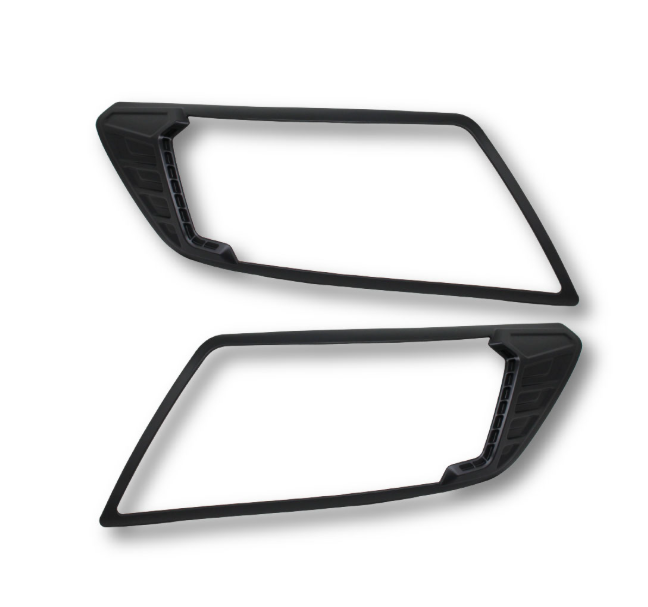Nissan Navara Headlight Trim Set 2021+ - Black