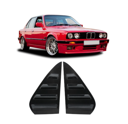 E30 Quarter Glass Louvers Set