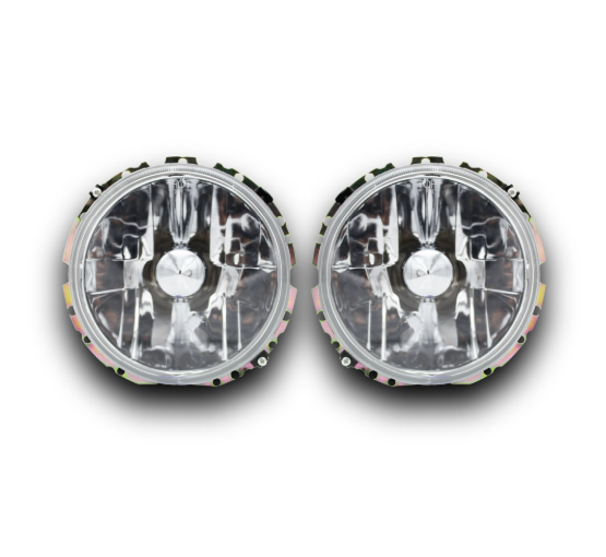 Golf 1 Crystal Outer Headlights Set