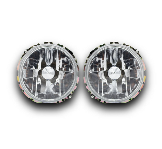 Golf 1 Crystal Outer Headlights Set