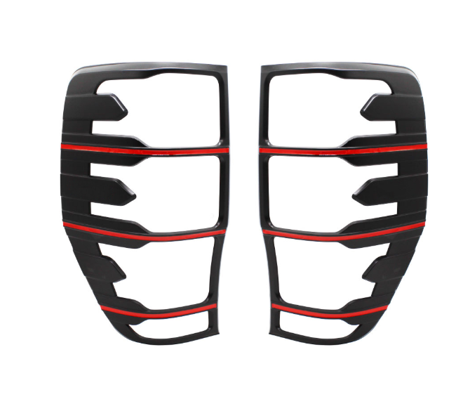 Ford Ranger Black & Red Tail Light Trim 2012-2022
