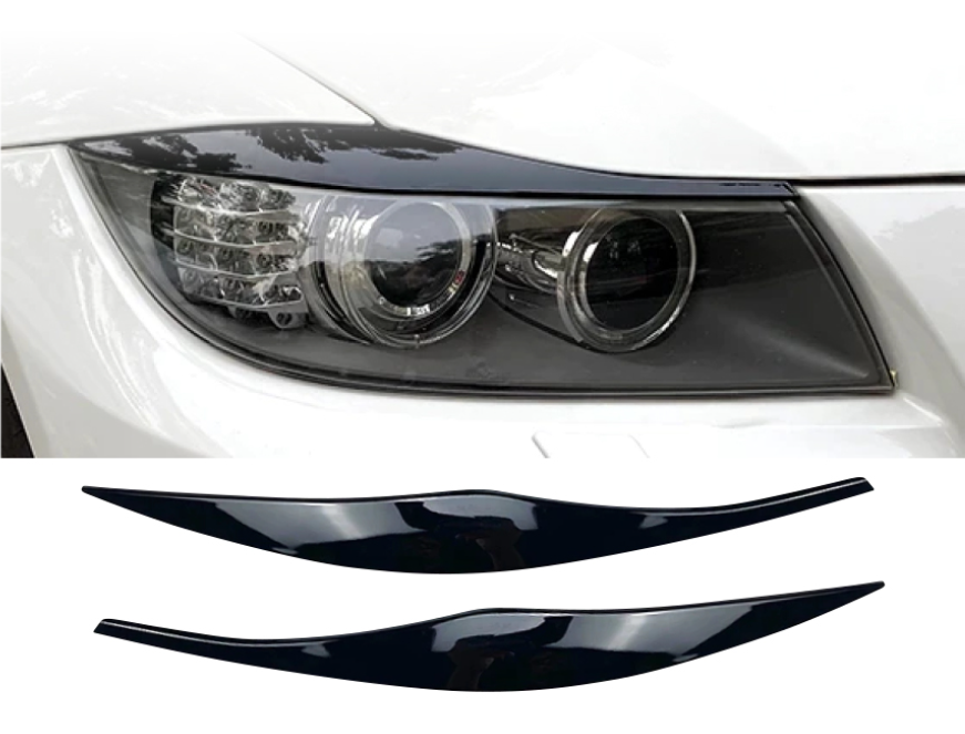 E90 Gloss Black Eyelids Set