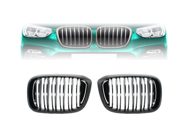 X3/X4 G01/G02 Kidney Grille M4 Style Gloss Black Set