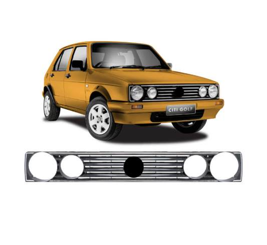 Golf 1 Black Badge Front Grille - Silver Trim DH