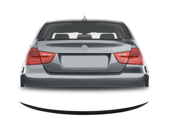 E90 Gloss Black Slim M3 Style Boot Spoiler 2005-2013