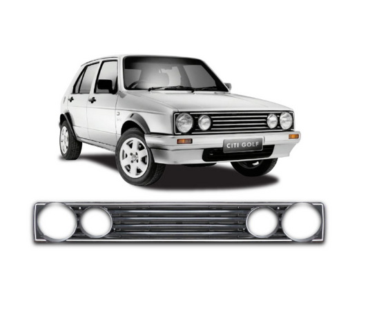 Golf 1 Front Grille - Silver Trim DH