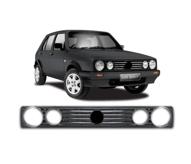 Golf 1 Black Badge Front Grille - Black Trim DH