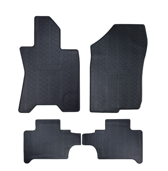 Nissan Navara Latex Rubber Floor Mats Set 2017-2025