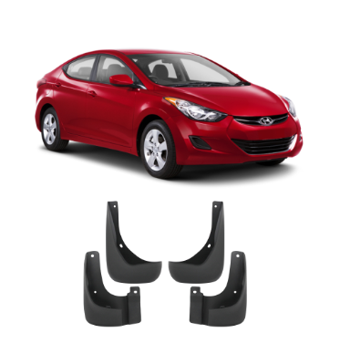 Hyundai Elantra 2011+ Mud Flaps Set 4 Piece