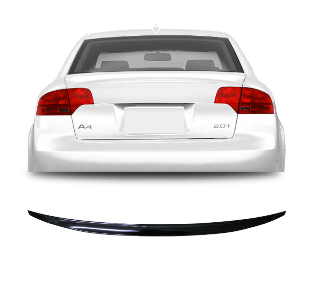 Audi A4 B7 2004-2008 Gloss Black Slim Boot Spoiler