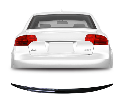 Audi A4 B7 2004-2008 Gloss Black Slim Boot Spoiler