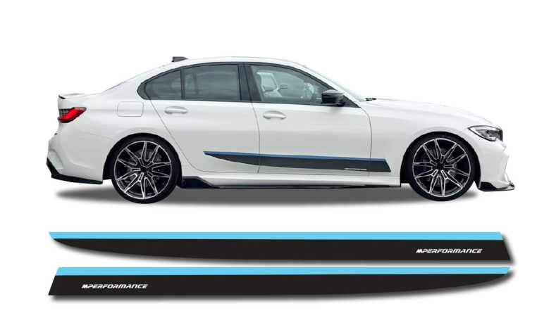 G20 M-Performance Side Decal Stickers Blue