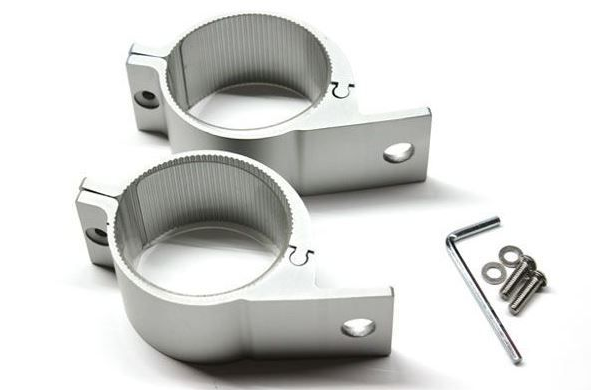 LED Bar Holder For Roll Bar 49-54mm - Silver