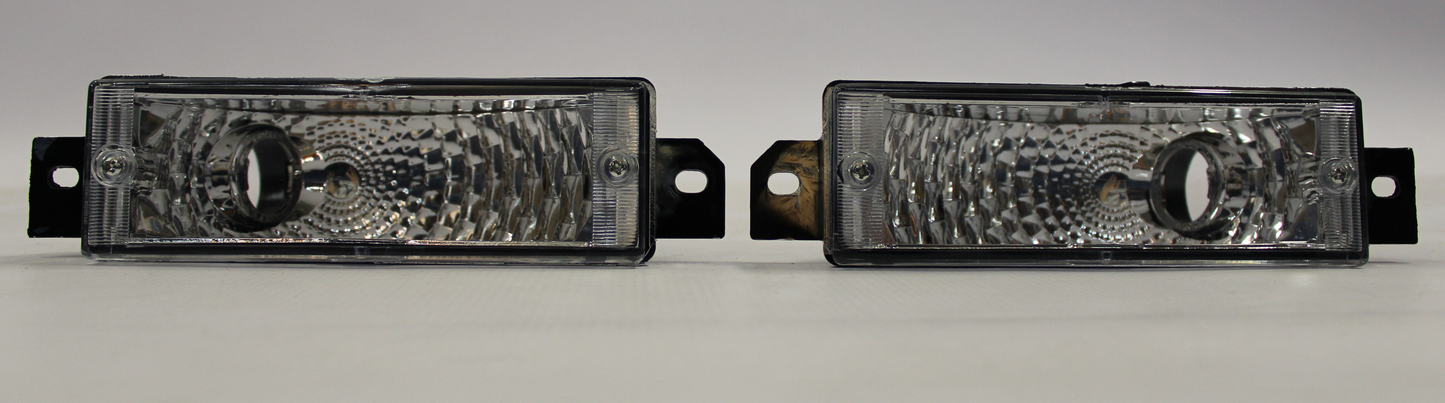 E30 Clear Bumper Indicator Light Set