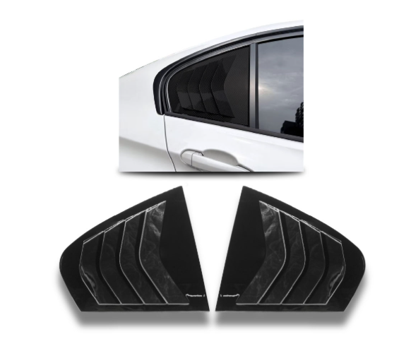 F30 Quarter Glass Louvers Set Slant Style