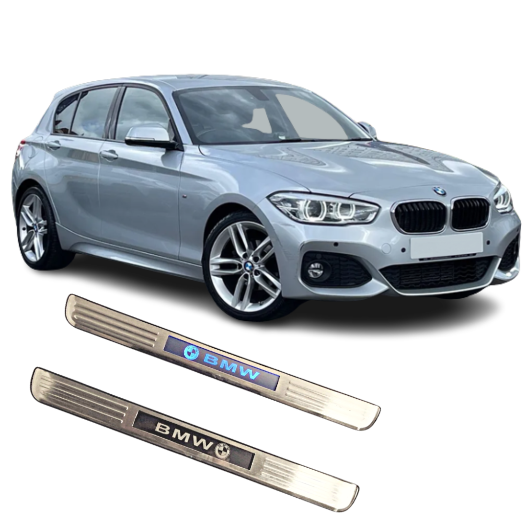BMW wireless LED step plate set 2pc