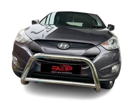 Hyundai IX35 chrome nudge bar with bottom bar