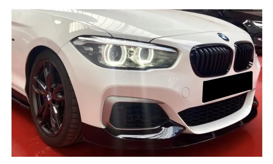 F20 gloss black 3-piece front lip 2015+