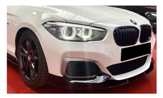 F20 gloss black 3-piece front lip 2015+