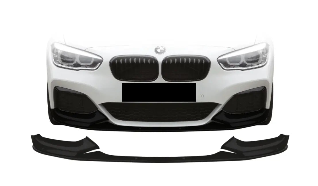 F20 matt black 3-piece front lip 2015+