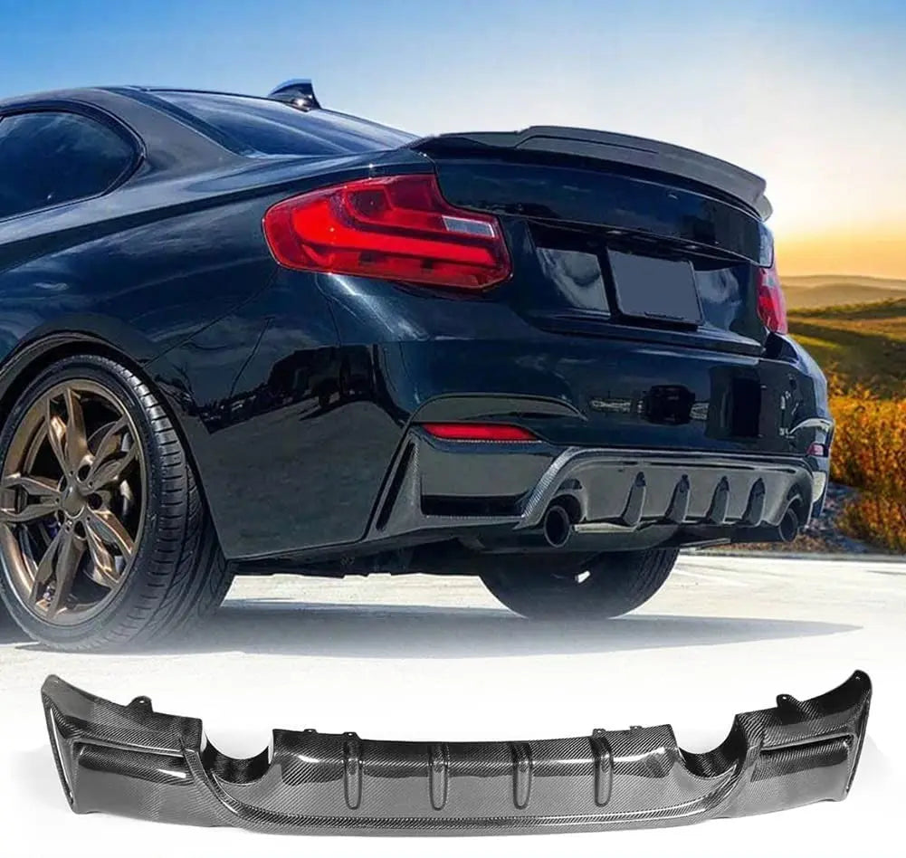 F22 Gloss Black Single Pipe Double Sided Diffuser