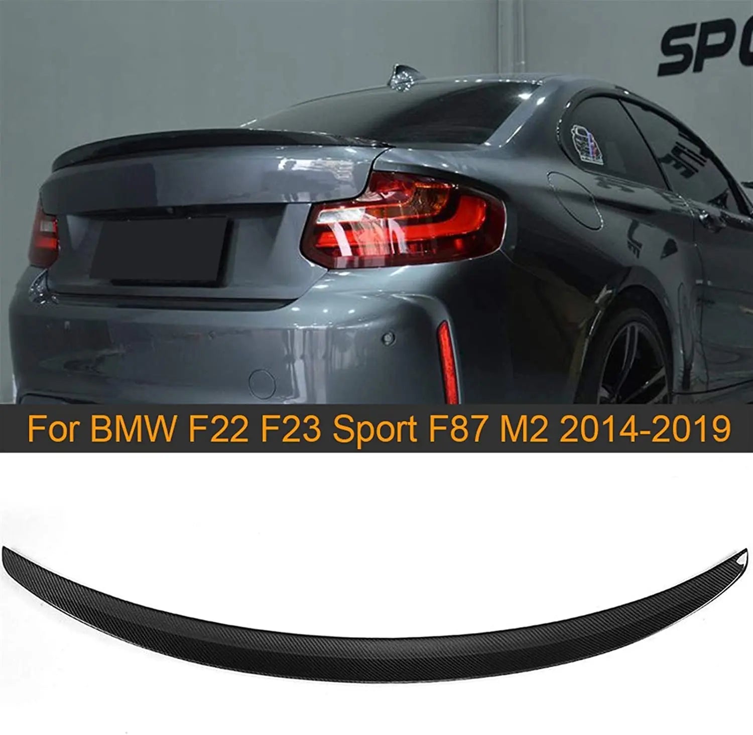 F22 M-Performance Gloss Black Boot Spoiler