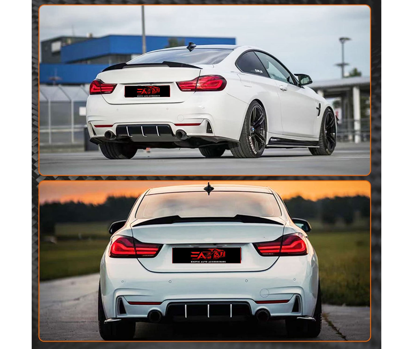 F32 M4 Style Gloss Black Boot Spoiler 2 Door