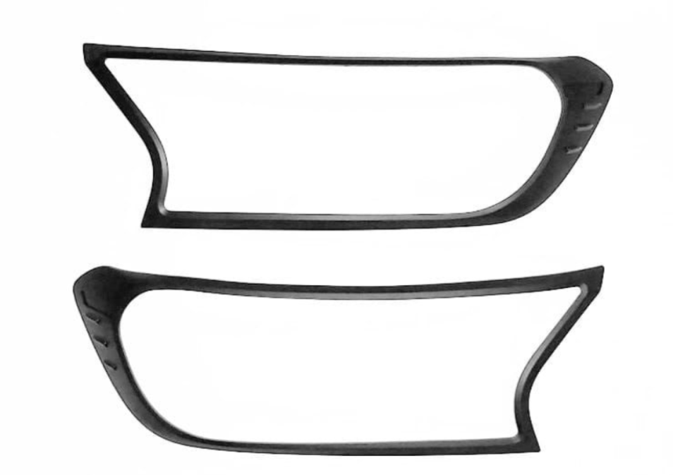 Ford Ranger Black Headlight Trim Set 2016-2022