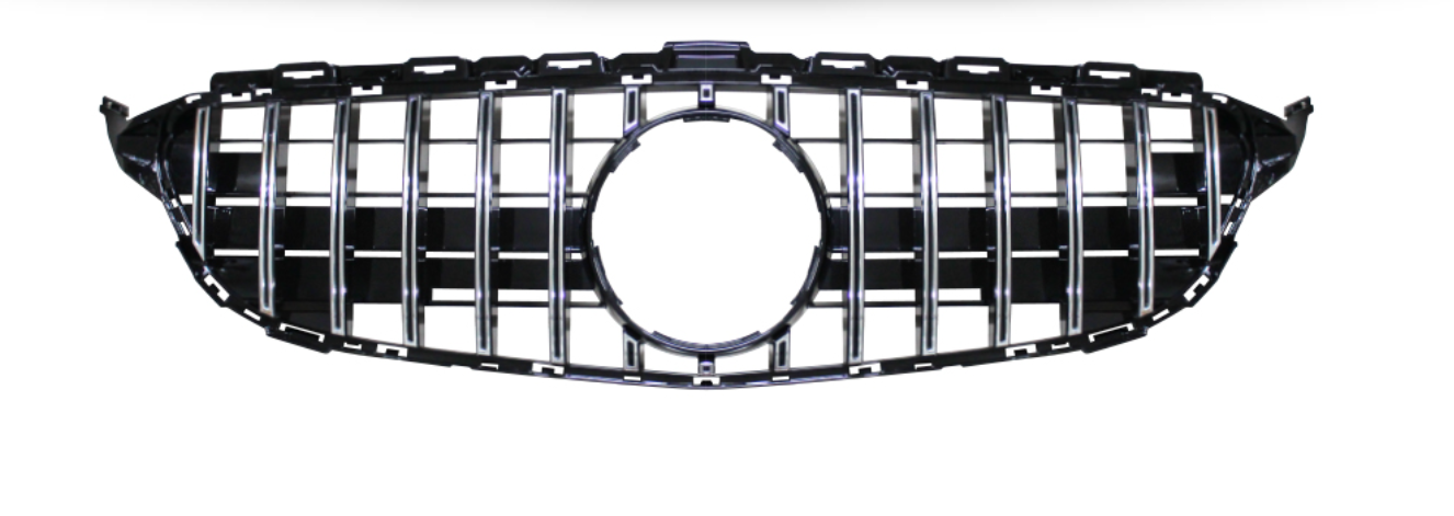 C-Class W205 GT Grille - Silver