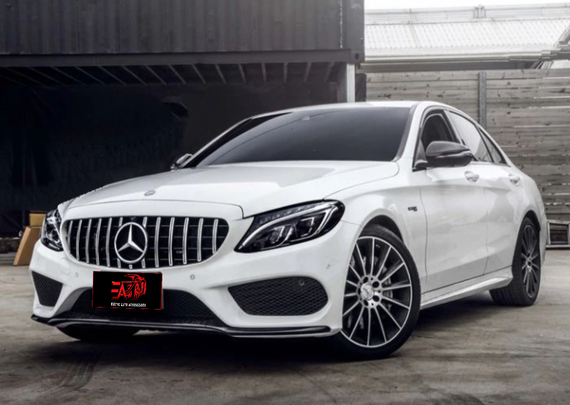 C-Class W205 GT Grille - Silver