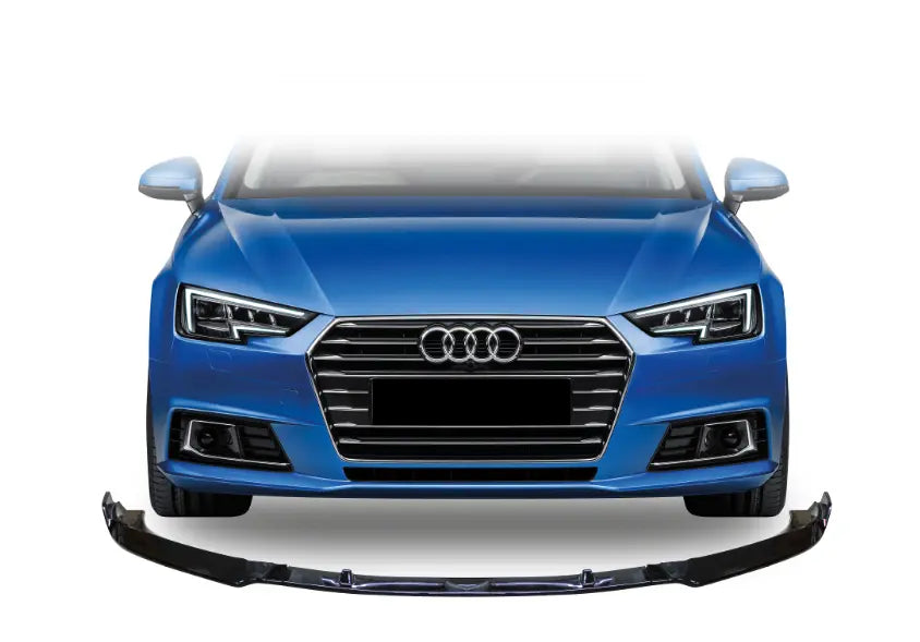 Audi A4 gloss black sport line front lip 2017-2019