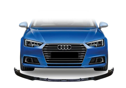Audi A4 gloss black sport line front lip 2017-2019