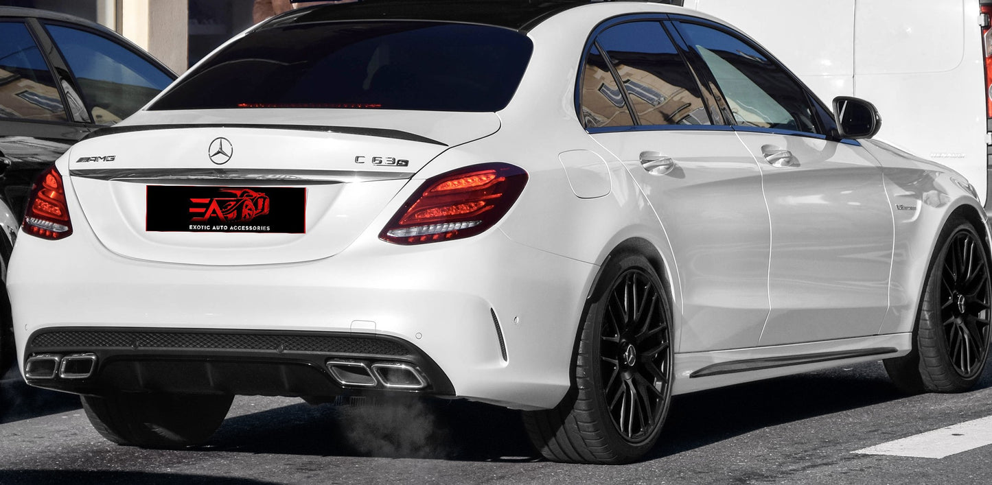 C-Class W205 C63 Style Boot Spoiler