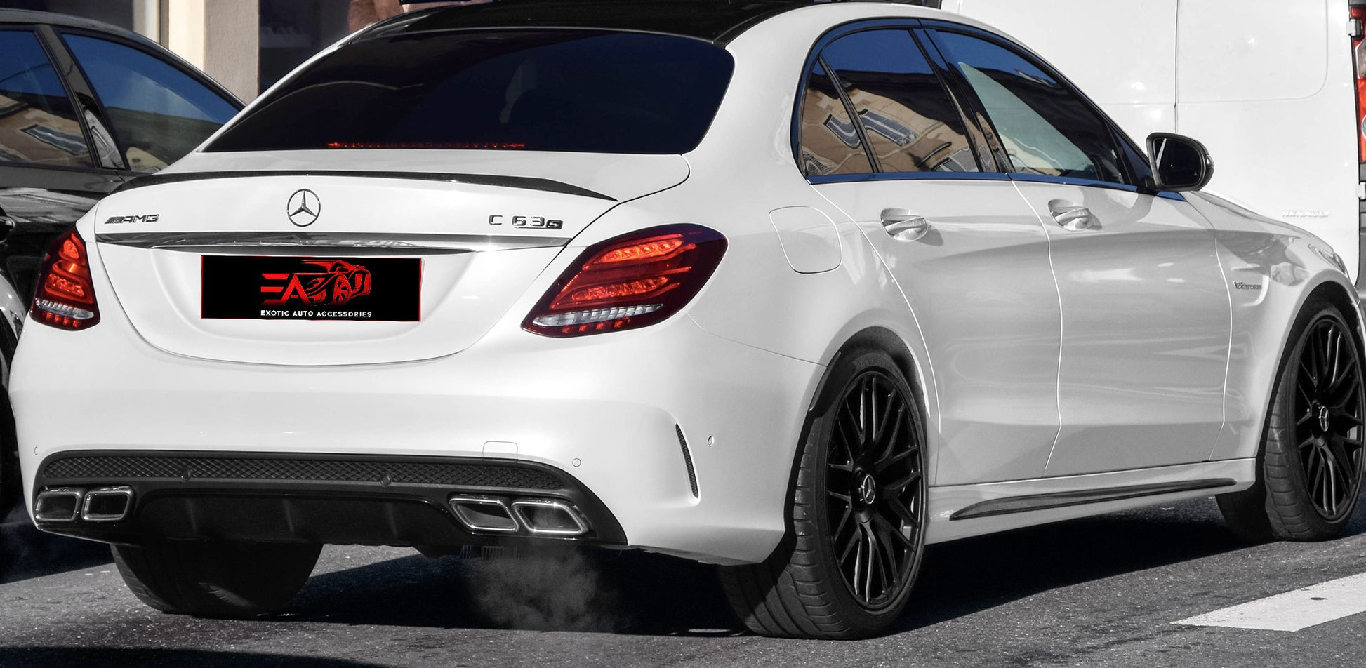 C-Class W205 C63 Style Boot Spoiler